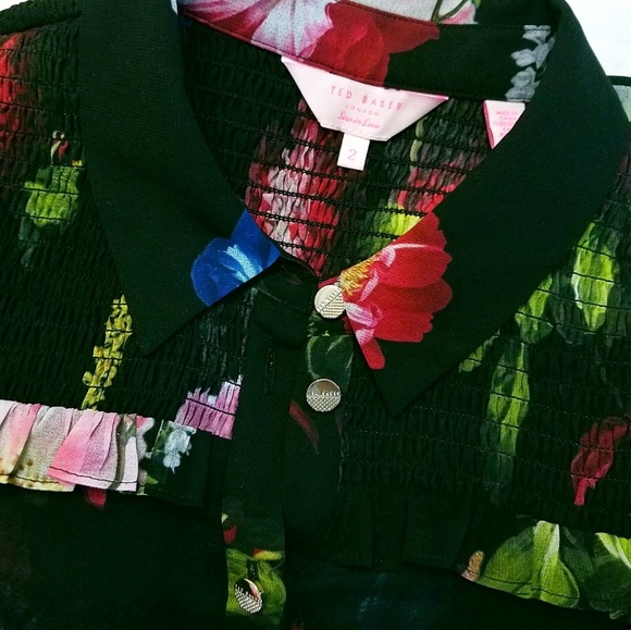 🍒NWOT🍒 TED BAKER SHEER BLOUSE - Picture 3 of 6